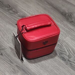 NWT PursN Red Travel Tiara Weekender Jewelry Case